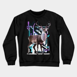 Deer Geometric russian Crewneck Sweatshirt